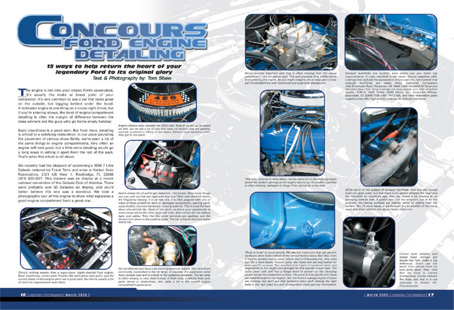 Concours Ford Engine Detailing