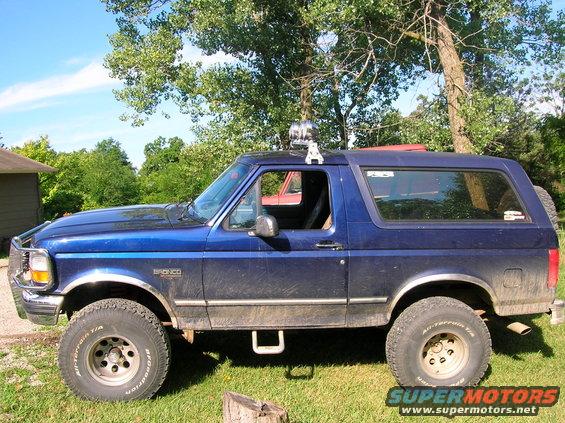 1995 Bronco Sport with 351w, custom 4 lift, 15x14's with 33's, 5