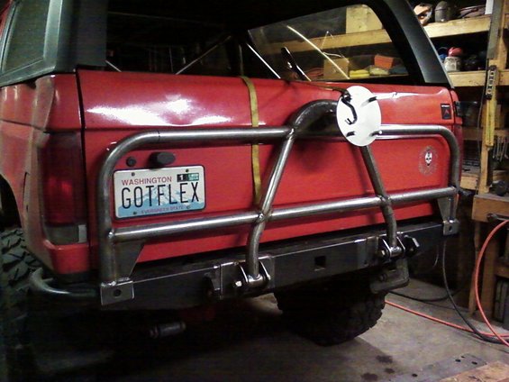 Tube Swing Down Tire Carrier Rear Bumper Ford Bronco Forum