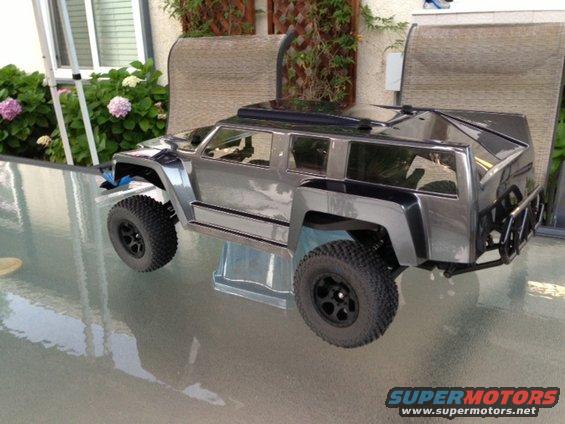 traxxas robby gordon hummer body