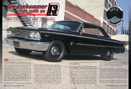 Sledgehammer Ends With An R 1963 1 2 Galaxie 500 R Code By Legendary Ford Magazine Supermotors Net