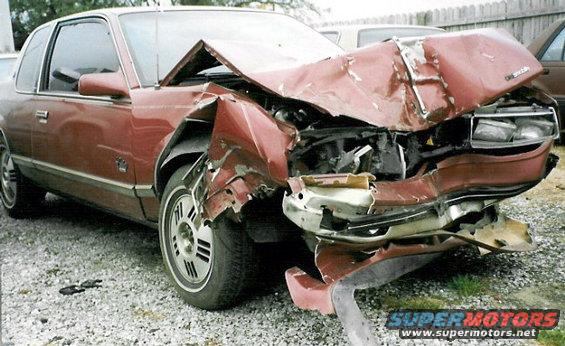 wreck2-car.jpg This is the car that hit me, but most of his damage came from the telephone pole he hit just AFTER spinning me around.