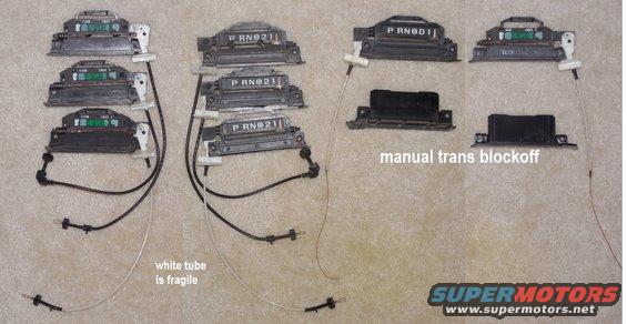 shiftinds.jpg '92-97 Shift Indicators
[url=https://www.amazon.com/dp/B000O0JNEK]Ford F5TZ-7A110-AA shift indicator[/url] '92-96 w/E4OD
IF THE IMAGE IS TOO SMALL, click it.