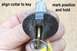 Insert the key, align the collar perfectly, mark the collar to the cylinder, and remove the key whil...