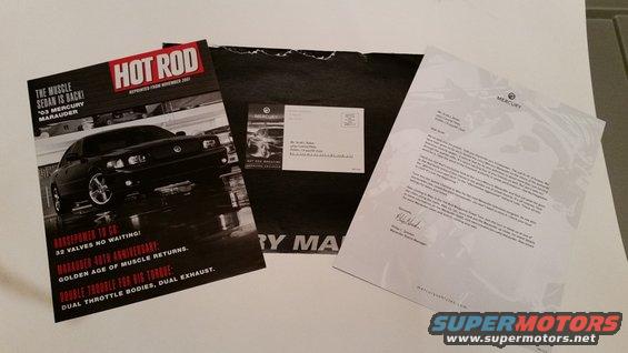 20150719_170123.jpg Marauder Hot Rod magazine, letter, and envelope sent to prospective Marauder owners in 2002.
*SOLD*
