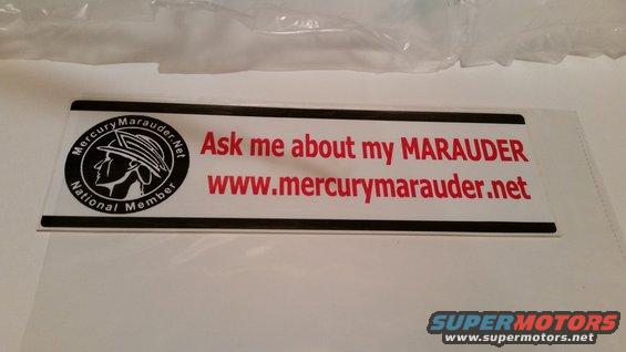 20150719_211128.jpg Rare &quot;Ask me about my Marauder&quot; bumper stickers. Lot of 4 or 5

*SOLD*