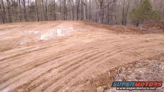 img_20160324_130618391.jpg The house pad survived its first heavy rain March 24 fairly well.