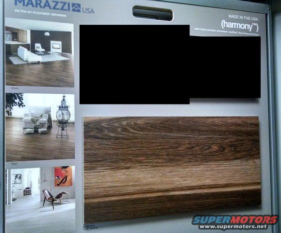 floorlr864harmsqcsmvl.jpg Floor tile Marazzi Harmony Pitch 6x36&quot; everywhere (1177sqft) except bedrooms & their closets, stairs, and master bath.