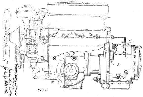 uspatent3052313filed15jul1959fordthunderbirdfr.jpg Next time you look under the hood of your 1958-60 Thunderbird, notice how this front wheel drive 352CID engine and tranny would drop right in without clearance issues.  Imagine dropping an extra one of these between the rear wheels of your FWD Thunderbird for some AWD traction..