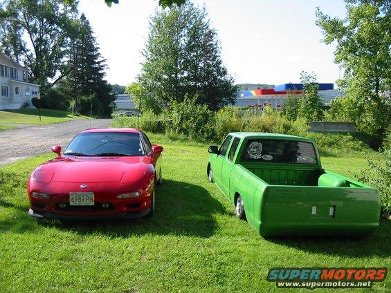 img_2243.jpg Here are some pics of my car and my roomates show truck. It is a 2001 Nissan Frontier. It has been bagged and has all kinds of stuff done to it.