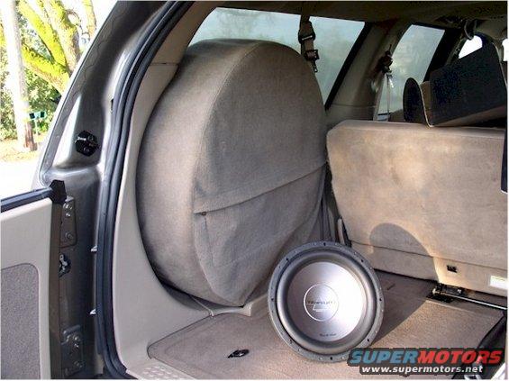 Ford excursion spare tire subwoofer #8