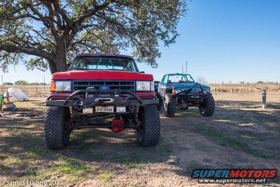 20171125_4761xt1.jpg The Bronco and Hunter's badass 4runner thing at camp. 