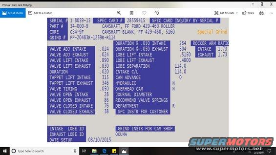 cam-card-c-460.jpg These cam specs from Kaase I am using 1.80 ratio rockers 

so .927 intake .864 exhaust  