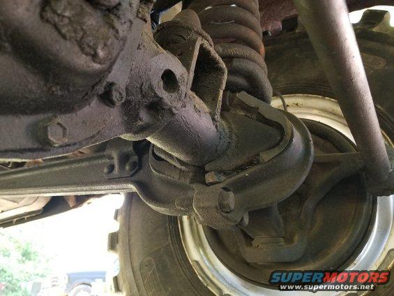 20190515_095013.jpg The C-bushings are almost gone, and it shows in the handling.  They'll be replaced at the same time as the radius arm bushings - SOON.

[url=https://www.supermotors.net/registry/28823/88203-2][img]https://www.supermotors.net/getfile/1150507/thumbnail/20190607_182126.jpg[/img][/url]

The dirt visible on the differential cover is sticking to sprayed-on bedliner, which is sticking to older dirt that's stuck to the diff cover.