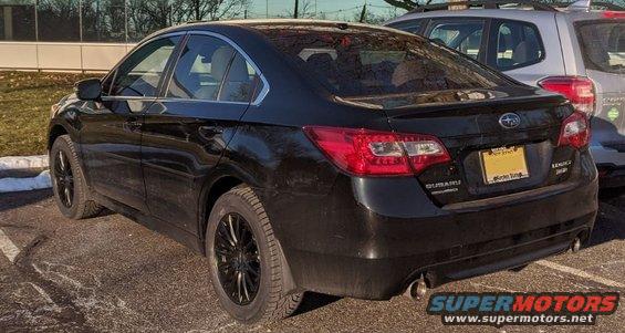 2inliftkit2.jpg 2015 Subaru Legacy 3.6R with ADF 2in Lift Kit Rear View