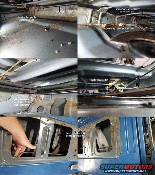 tailgateinternals.jpg There are a few other issues in the t/g that can wait until they become more-urgent. While it was open, I adjusted the latch rods to make the handle more responsive.
IF THE IMAGE IS TOO SMALL, click it.

[url=https://www.supermotors.net/registry/2742/12689-4][img]https://www.supermotors.net/getfile/72435/thumbnail/glass.jpg[/img][/url]

Not mentioned in the photos:
1) the harness has been repaired & taped up such that it doesn't flex where it needs to;
2) the defrost terminals are missing from the glass

[url=https://www.supermotors.net/registry/2742/54306-2][img]https://www.supermotors.net/getfile/470188/thumbnail/tsb932601rdef3.jpg[/img][/url]