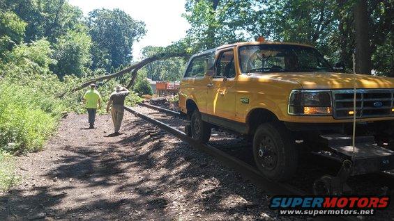 kimg0620.jpg Took my truck &quot;offloading&quot; for the first time since I bought it. Was only like 1/4 mile to the tree and back. But was nice to use all 8 wheels for a change.