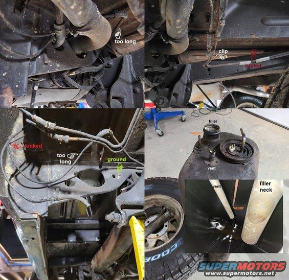 20201122_125743.jpg There have been persistent fuel leaks around the LHR tire, apparently from the rusted vapor tubes, but also recently from the sender O-ring. So the whole thing came out for cleaning & repair.
IF THE IMAGE IS TOO SMALL, click it.