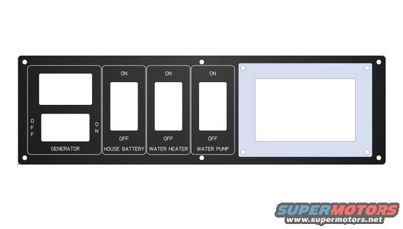 37e6429a76114c13b853a845893010ac.jpeg Proposed replacement panel plate. SeeLevel II cutout on right. Contura II switches replace existing switches. Hour meter transfers over. 