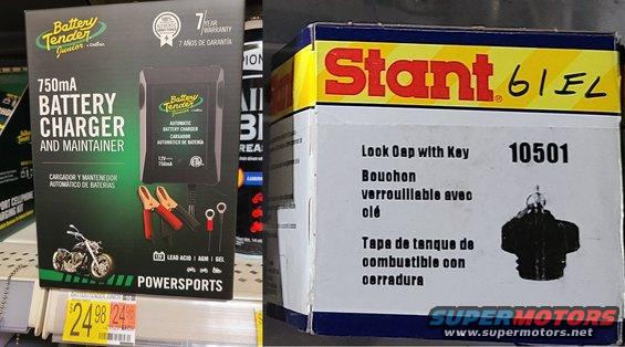 battendstantlock.jpg Since the truck will not be driven regularly, a Battery Tender Jr. would be good for the battery & alternator.

As gas prices go up, a locking cap can pay for itself quickly.