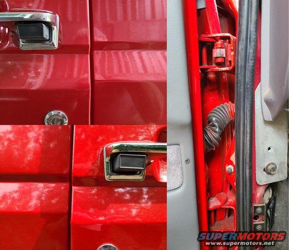 2doorhinges.jpg Both front doors are sagging (the driver's due to a worn upper hinge) which is probably why both of their strike sleeves have broken away.

Quick align door hinge (each; may chip hinge paint) $20 ***********

[url=https://www.supermotors.net/registry/media/1160080][img]https://www.supermotors.net/getfile/1160080/thumbnail/doorralign.jpg[/img][/url]