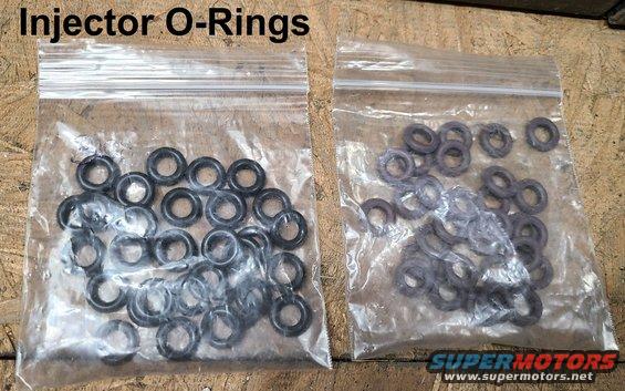 injectororings.jpg New Fuel Injector O-rings
IF THE IMAGE IS TOO SMALL, click it.