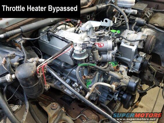 throttleheaterbypass.jpg If the throttle heater nipples rust (due to coolant neglect), it's usually safe to simply bypass the throttle body.
IF THE IMAGE IS TOO SMALL, click it.