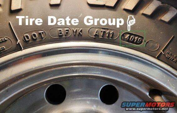 tiredate.jpg Tire Date Code
IF THE IMAGE IS TOO SMALL, click it.

Tires are dated because they age when exposed to air (Oxygen), regardless of miles, tread depth, or damage. The 3rd 4-digit group in the DOT number is the Julian week (00-52) and the last 2 digits of the year that the tire was manufactured. 6-year-old tires are risky at highway speeds; 8-year-old tires are dangerous at road speeds.

[url=https://www.supermotors.net/registry/media/76046_1][img]https://www.supermotors.net/getfile/76046/thumbnail/tire-metric-size.jpg[/img][/url]