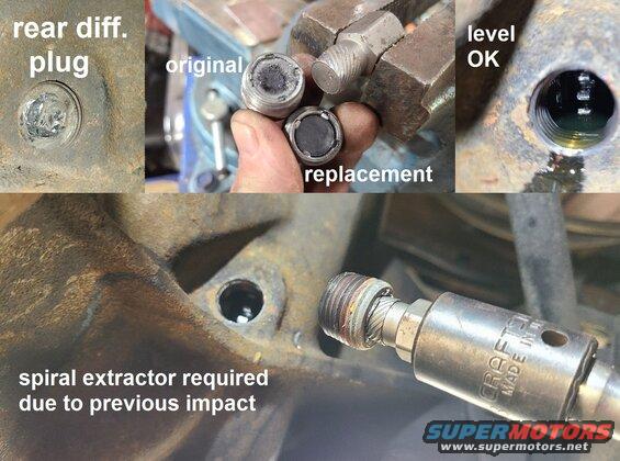 fillplugx.jpg Fill Plug Extraction
IF THE IMAGE IS TOO SMALL, click it.

This is why an impact should not be used on a fill plug; it strips too easily. This one required a spiral extractor, and it still took a lot of time & effort.