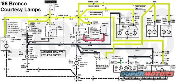 courtesy96bbase.jpg Courtesy Lamp Circuit for '96 Bronco w/o RKE
IF THE IMAGE IS TOO SMALL, click it.