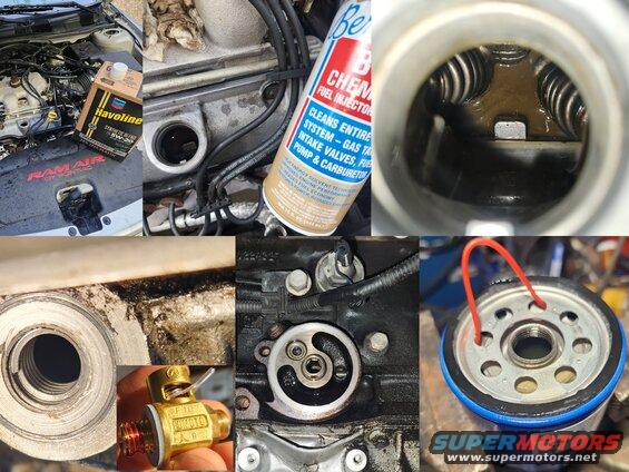 intakegskt50.jpg After the engine flush and a few warm-up & cool-down cycles, the drained oil showed no glitter or other debris, and the engine seemed to run well. So a new filter & a drain valve went on, with more new oil and a lot of hope.
