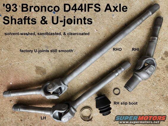 d44ifs-axleshafts93b.jpg Dana 44IFS TTB Axle Shaft Set with factory U-joints
IF THE IMAGE IS TOO SMALL, click it.

Clearcoat shows actual condition but prevents rust during storage.