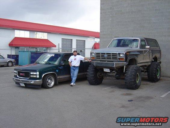 picture-464.jpg my buddy and his little chevy (HAH) and the kickass ford