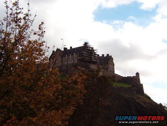 37-edcastle.jpg Edinburgh Castle, looking across the Princess Gardens.