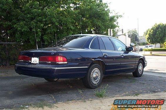 97p71_1.jpg This is MY baby...1997 Crown Vic P71, formerly in service w/Alameda Co. S.O. before it came to service with us.  Full comm. pack, as I am a public safety dispatcher. Pic#1