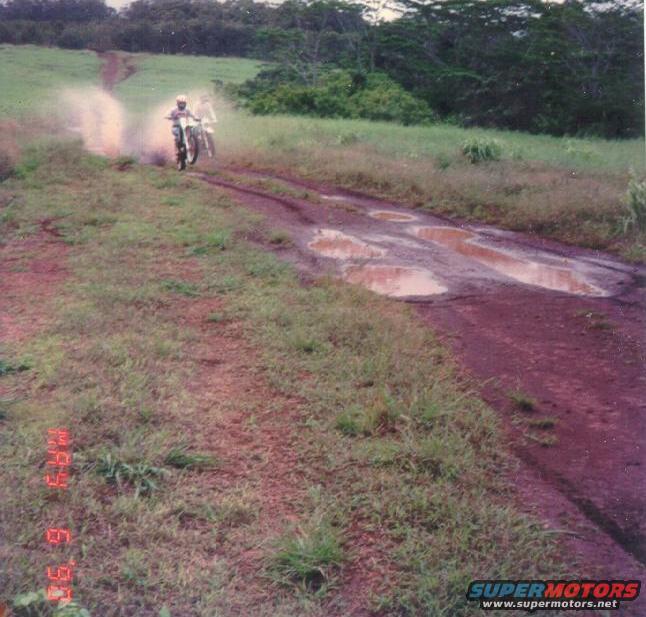 lol_see_what_i_mean.jpg My drenching a friend going through a puddle of "pig water" :-)