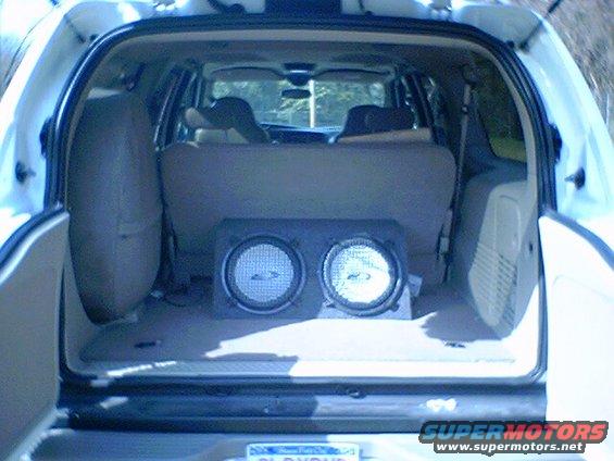 dsc00239.jpg My latest project 2 12" Alpine subwoofers and a 600 Kenwood amp.  It gives a nice little thump!