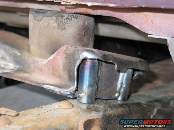 welded-cab-mount-fitup.jpg Checking fit of welded crossmember.