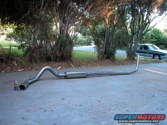 magnaflow-007.jpg 4" Magnaflow turbo back all stainless steel exhaust system with 5" tip before installation.