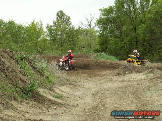 pict0123.jpg Me (font), Josh W. (trailing) at 2005 Fansracing.com Race in Brooks, MN. Photo courtesy of Steeleracingphotos.com