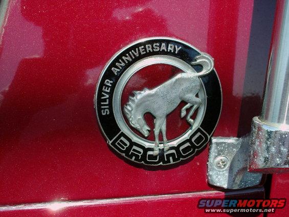 Ford bronco silver anniversary emblems #8