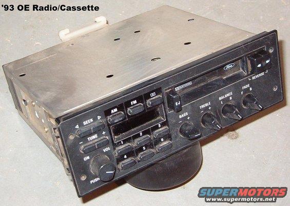 radiotape93.jpg SOLD OE Cassette Radio from '93 Bronco.

Tested working; note chipped corner top Left