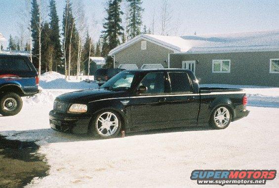 mar29001.jpg Just pulled out of the garage after a fresh susp setup.  It is now lowered 4" in the front and 6.75" in the back.