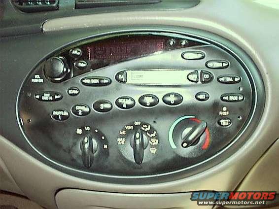 Diagram of cd player in 1999 ford taurus #3