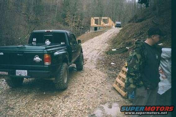 trucksparkz_frame.jpg At Sparkz's place in Hardshell, KY lookin' up the hill at his house.