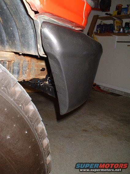 bumpercutoutfix.jpg So I welded some metal into the cutout.  I painted the bumper with Rustolium Hammered.