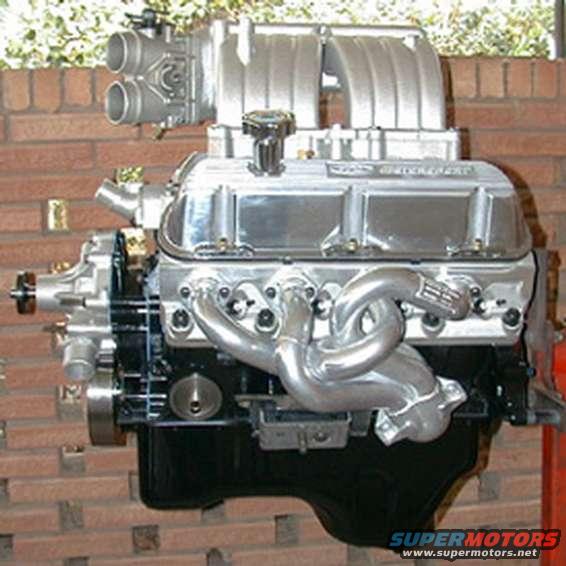 351wc6.jpg Engine on stand - side