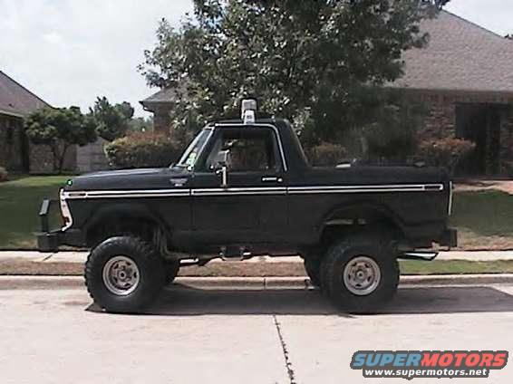 460bronco.jpg 460 Bronco
79 with 7 inches of lift and 36 inch tsl's, pretty clean bronco, if only the technical problems would go away!!