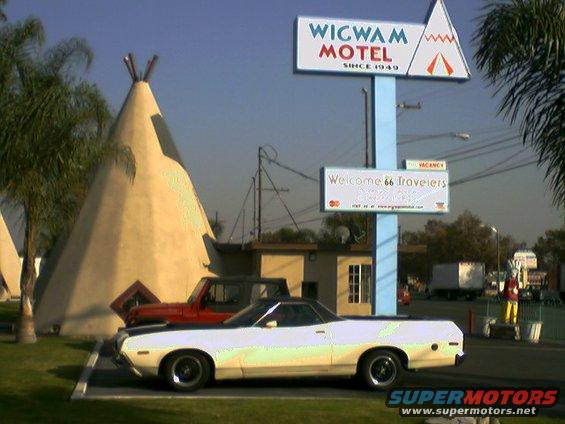 wig-wam-72-cj.jpg Wigwam Motel, Route 66, Colton Ca. 
1972 Ranchero GT 351 Cobra Jet Factory 4 speed