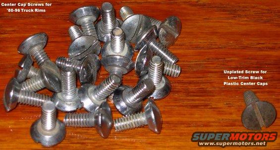 Ford bronco center cap screws #3